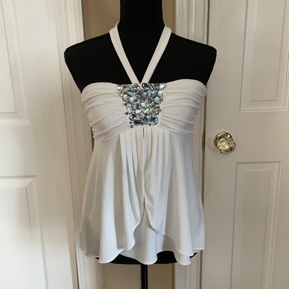 White House Black Market summer halter top. - Picture 1 of 5